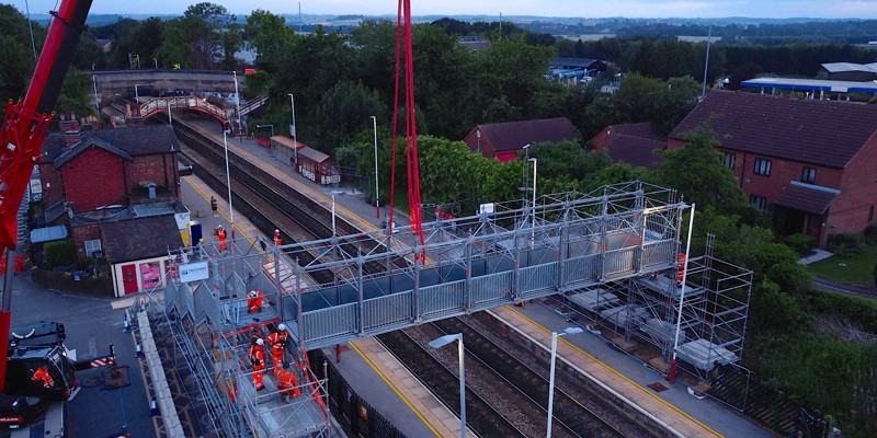 Garforth Bridge Garforth Station Temporary Footbridge